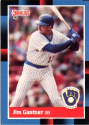 1988 Donruss Baseball Cards    214     Jim Gantner